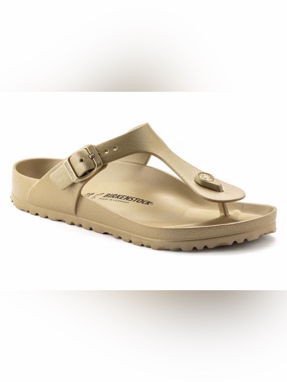 Birkenstock Gizeh EVA Thong Sandal in Gold Women’s 38